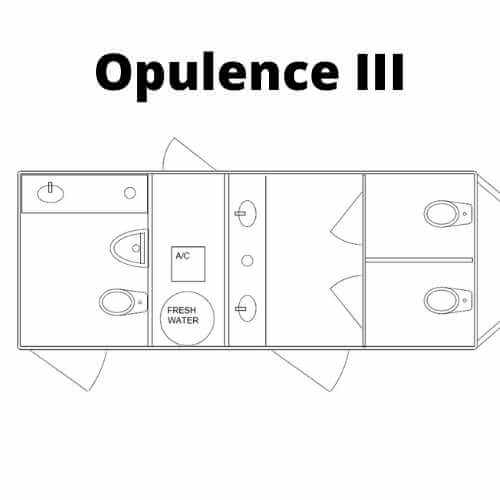 Used 2021 Opulence III Portable Bathroom Trailer Used 2021 Opulence III Portable Bathroom Trailer for sale