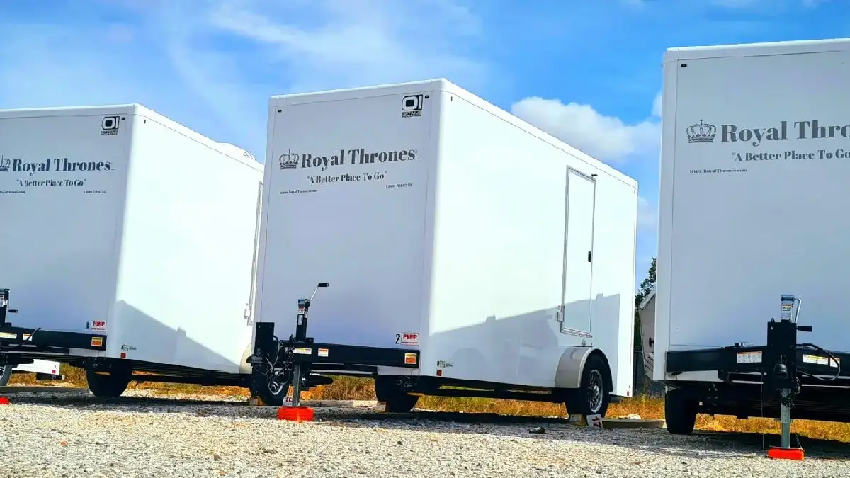 Used Restroom Trailers For Sale | Royal Thrones | Call 479-259-9800