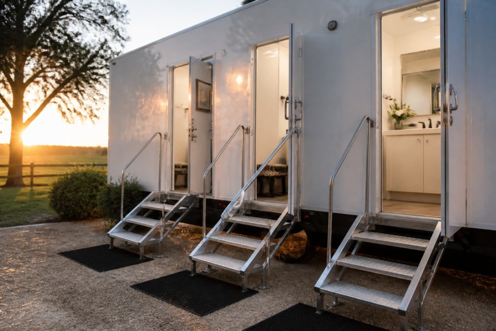Benefits of Luxury Restroom Trailers vs Porta-Potties